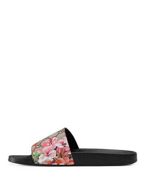 gucci bloom.sandals|Gucci slides pursuit.